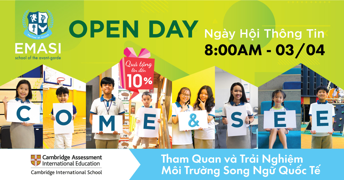 EMASI Open Day 03/04/2021 – Ngày hội Tham quan Hệ thống Trường EMASI