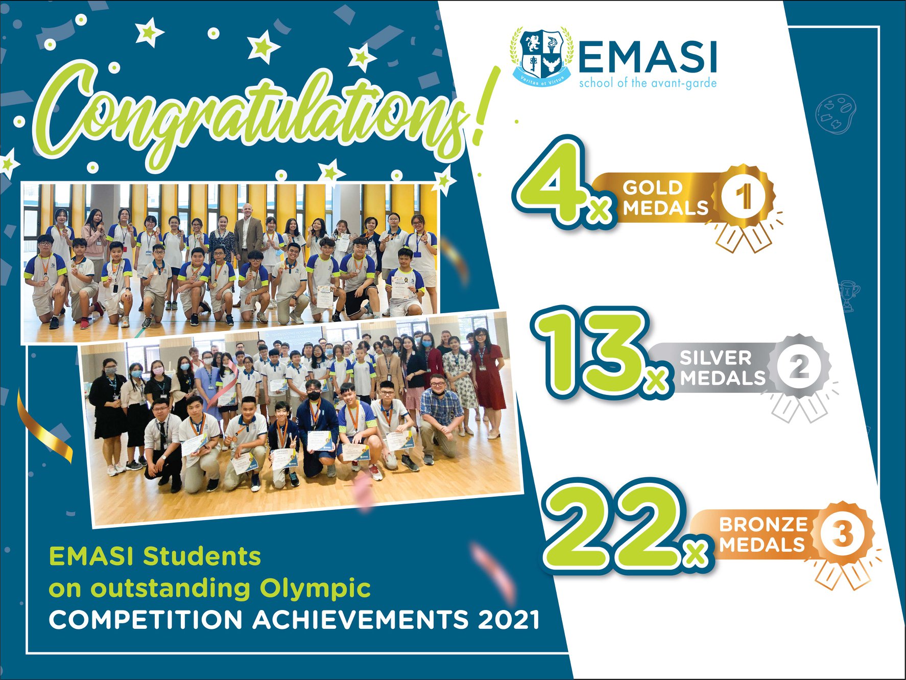 Chúc mừng nỗ lực và thành tích ưu tú của cộng đồng EMASI