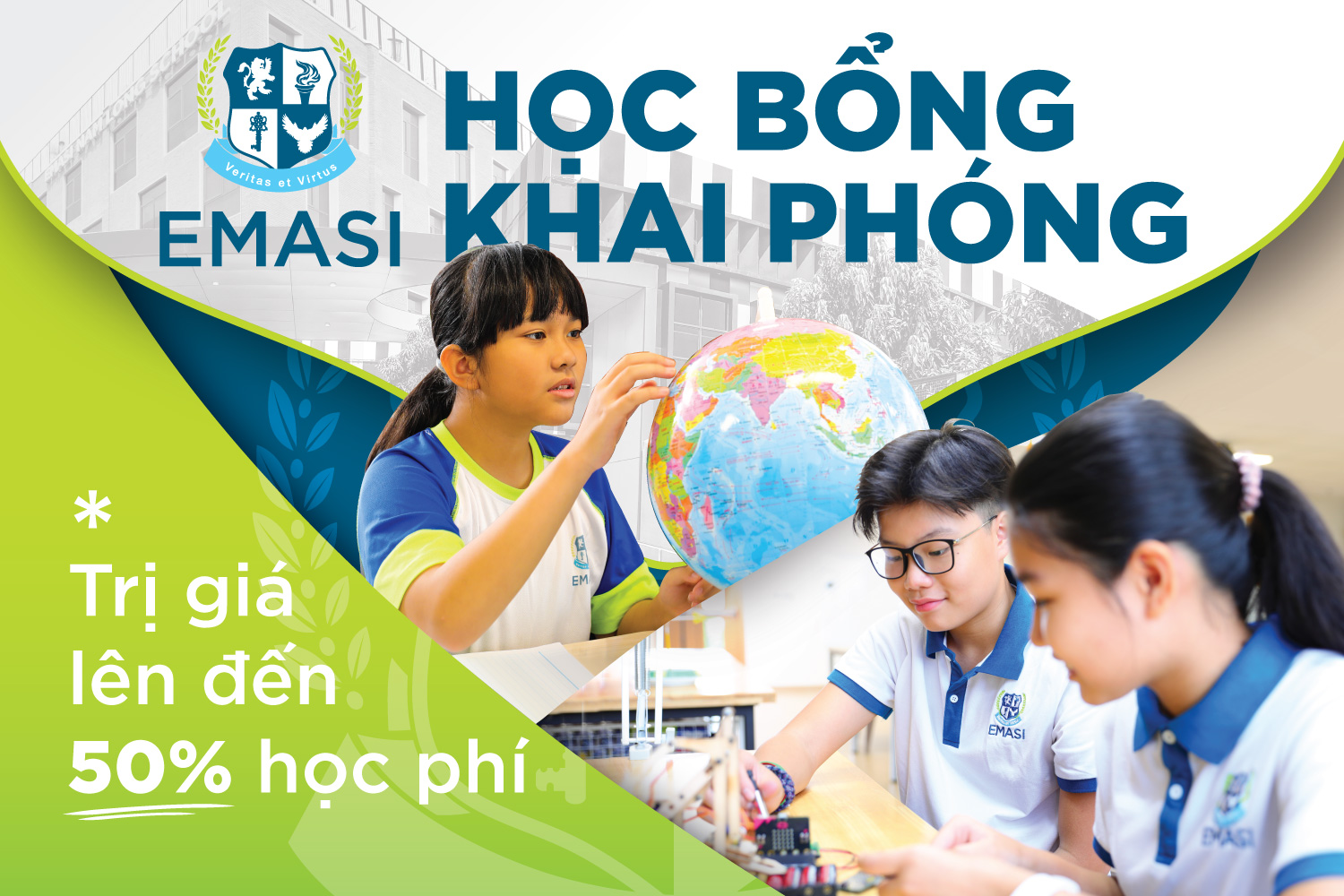 Chương trình “Học bổng Khai phóng” EMASI – Trao tặng con cơ hội học tập tại môi trường chuẩn quốc tế