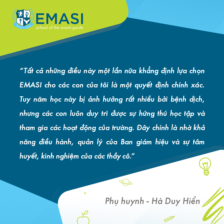 Lời chia sẻ chân tình từ phụ huynh EMASI